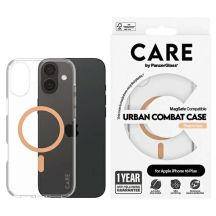 CARE by PanzerGlass Flaggschiff-Hülle iPhone 16 Plus 6,7" pfirsich/pfirsich MagSafe 1375