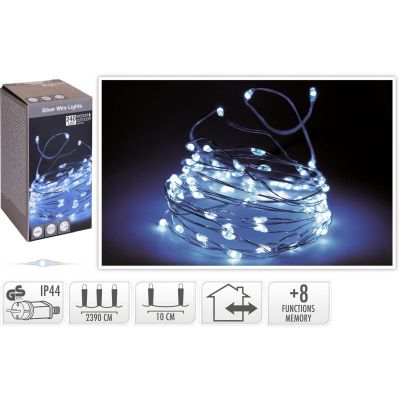 21. LED-Lichterkette mit 240 LEDs, kaltweiß