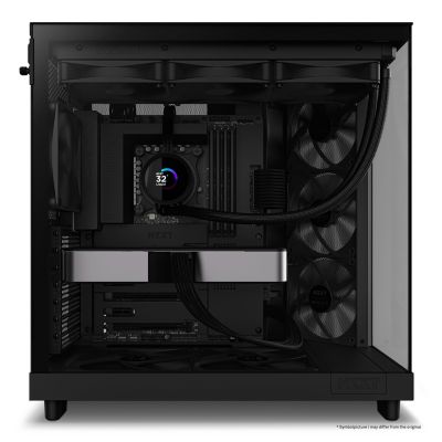 NZXT H6 Flow MIDI-Tower-Computergehäuse mit Fenster, Schwarz