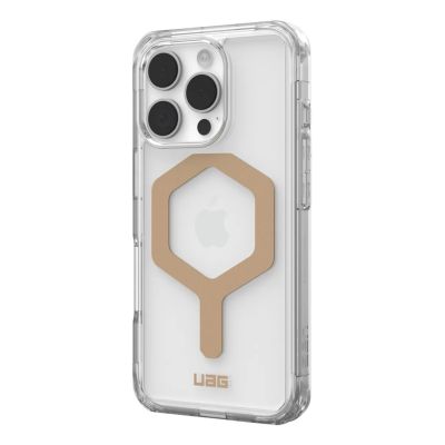4. UAG Plyo Magsafe Schutzhülle für iPhone 16 Pro, kompatibel mit MagSafe (Eis/Gold)