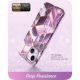 6. Supcase Cosmo Hülle für iPhone 14 Plus – rosa Marmor