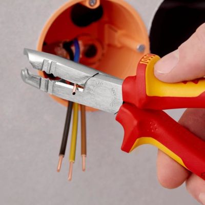 7. Knipex 13 46 165 Abisolierzange Rot, Gelb