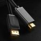 19. Ugreen Unidirektionales DisplayPort-zu-HDMI-Kabel 4K 30 Hz 32 AWG 1,5 m Schwarz (DP101 10239)