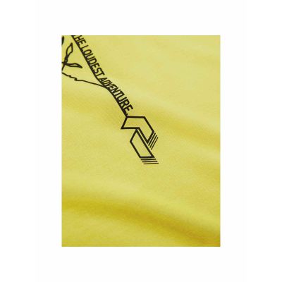 4. PEAK PERFORMANCE M Kurzarm-T-Shirt aus Wollmischung, gelb