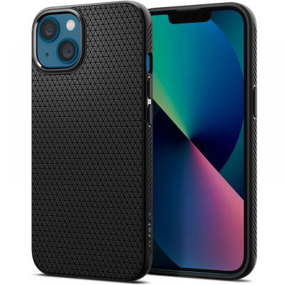 Spigen Liquid Air Hülle für iPhone 13 mini – Mattschwarz