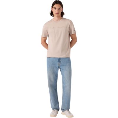 5. Champion SS Tee Beige Herren-T-Shirt 222992 ES084