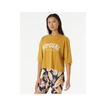 T-Shirt RIP CURL Seacell Crop Heritage Tee gelb