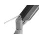 8. Zubehör: Tischhalterung 17"-27"/3TFT 360 Gasfeder 6kg Massivsilber Einzelhandel