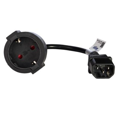 3. Akyga AK-PC-10A Kabel (C14 / IEC C14 / IEC 320 C14 M - Schuko F; 0,15 m; schwarz)