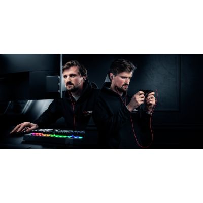 26. TRUST GXT 408 Cobra Kopfhörer mit Mikrofon, schwarz und rot