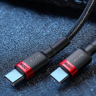11. Baseus CATKLF-ALG1 USB-C – USB-C PD QC-Kabel 100 W 5 A 2 m – grau