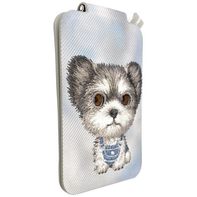 6. Nimmy New Big-Eye Cute Pets 2.0 Hunde-Magnetgeldbörse mit Handyhalterung – Grau