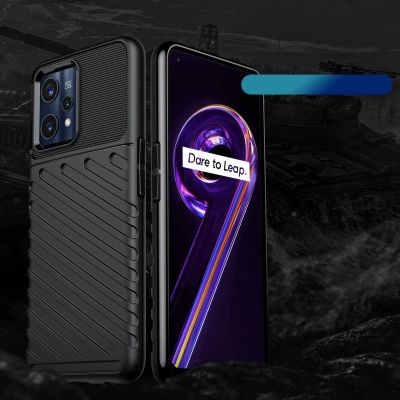 2. Thunder Case Flexible gepanzerte Hülle für Realme 9 Pro + (9 Pro Plus) schwarz