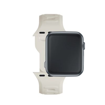 6. 3mk Silikon- Watch für Apple Watch 42/44/45/49 mm – Beige