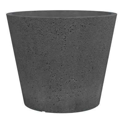 Blumentopf aus Kunststoff 238/49 Steinschwarz D49