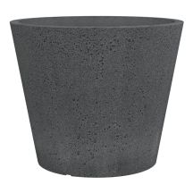 Blumentopf aus Kunststoff 238/49 Steinschwarz D49