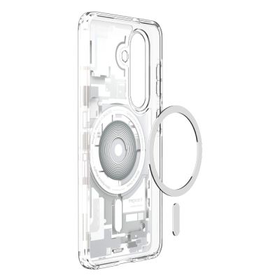 4. Spigen Ultra Hybrid Mag MagSafe Hülle für Samsung Galaxy S26 Zero One – Transparent und Weiß