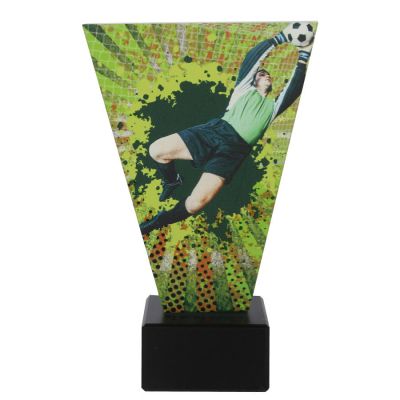 Glas-Fußballtrophäe Triumph