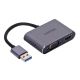 UNITEK Adapter USB-A - HDMI & VGA, FullHD, Stecker/Buchse