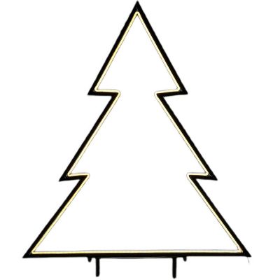 5. Neon-Weihnachtsbaum mit 190 LEDs, Timer und 8 Funktionen, 53 x 75 cm, Farbe: Luca, warmweiß