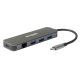 D-Link DUB-2334 Kabelgebundene USB-Typ-C-Dockingstation Grau