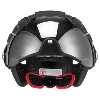 5. UVEX Finale Visier-Fahrradhelm 56-61 cm, schwarz matt