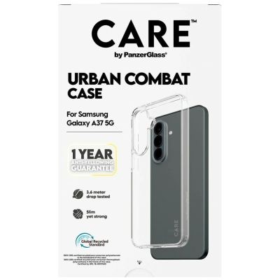 6. CARE by PanzerGlass Flagship Urban Combat Schutzhülle für Samsung Galaxy A37 – Transparent