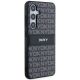 3. DKNY Leder-Monostreifen- und Metall-Logo-Hülle für Samsung Galaxy S24+ – Schwarz