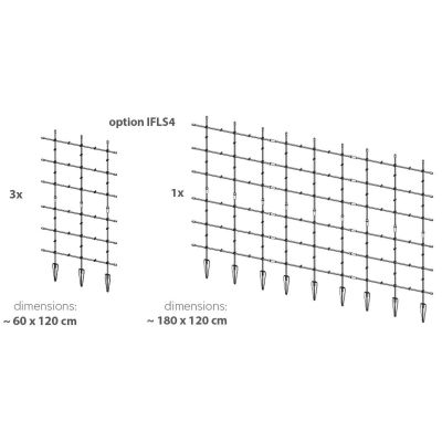 11. Bodenstützen Pflanzenstütze 120x180cm Waldgrün