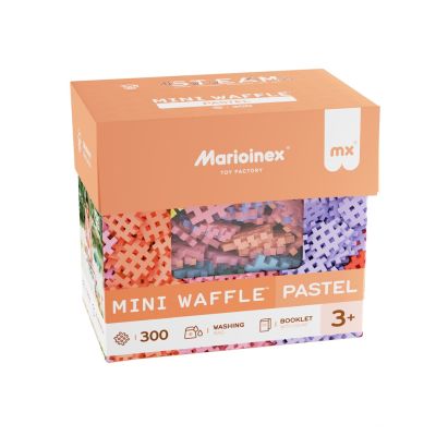 7. Marioinex Mini-Waffel-Bausteine, 300 Teile, Pastell