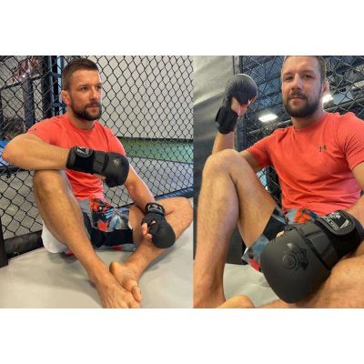 36. MMA Sparring Handschuhe M - Black Master - Valor Series