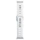 12. 3mk Silikon- Watch für Apple Watch 42 / 44 / 45 / 49 mm – Weiß