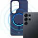 8. 3mk Smoke MagCase für Samsung Galaxy S25 Ultra - Blau-Transparent