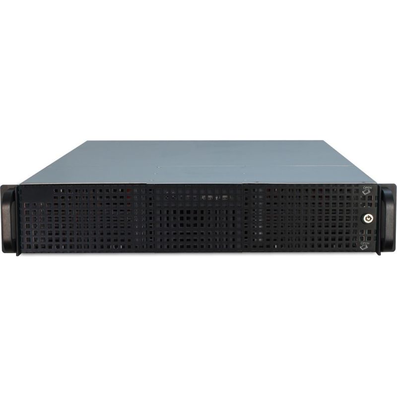 9. Inter-Tech 2U-20255 Rack Schwarz, Edelstahl