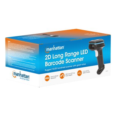 10. MANHATTAN 2D LED-Barcodescanner IP52 Handscanner 450 mm