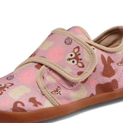 8. Affenzahn Barfuß-Hausschuhe Cotton Movy Reh (01398-40141)
