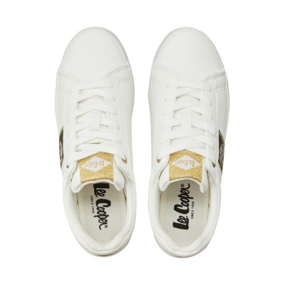4. Lee Cooper Damenschuhe Weiß und Gold LCW-26-31-4365LA