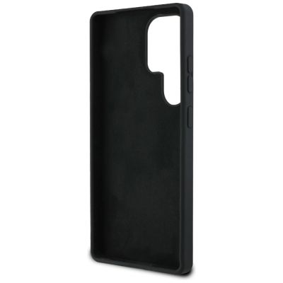 7. Guess Silikon Big 4G Logo Bottom Script Hülle für Samsung Galaxy S25 Ultra - Schwarz