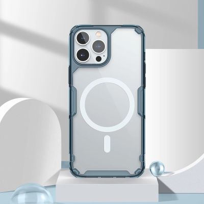 22. Nillkin Nature Pro Magnetische Hülle iPhone 14 Pro magnetische Hülle MagSafe blau