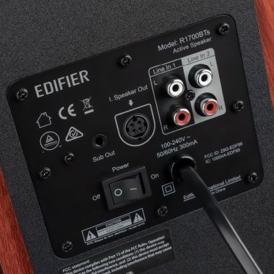4. Edifier R1700BTS Lautsprecher, Schwarz, Holz, kabelgebunden und kabellos, 66 W