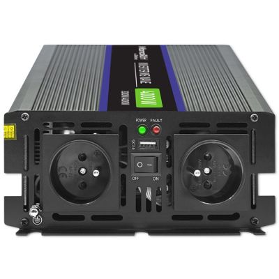 12. Qoltec Monolith 4000 MS Wave 51928 Spannungswandler, 12 V auf 230 V, 2000/4000 W, USB