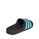 3. Adidas Adilette Aqua Slides Kinder-Flip-Flops schwarz und blau JS2497