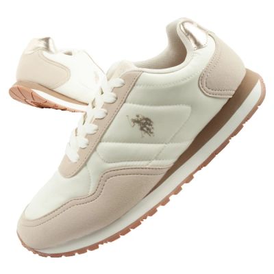 US Polo Assn Sportschuhe, Sneaker für Damen, modisch, bequem, ecru