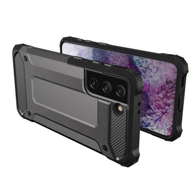 8. Hybrid Armor robuste TPU/PC Panzer Handyhülle Hard Case für Samsung Galaxy S22+ (S22 Plus) schwarz