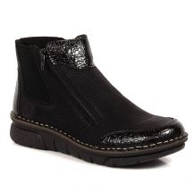 Bequeme, isolierte Stiefeletten mit Reißverschlüssen Rieker W RKR555