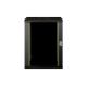 19. Digitus Unique 19" 16U Wand-Netzwerkschrank 600x450 mm, Glastür, schwarz, ungeteilt, montiert, 100 kg