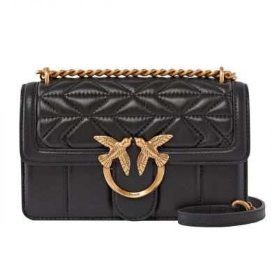 PINKO LOVE ONE MINI-LEDERTASCHE