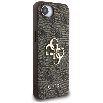 4. Guess 4G Big Logo Case für iPhone 16e - Braun
