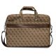 3. Guess Saffiano 4G Triangle Logo Tasche für einen 16'' Laptop – Braun