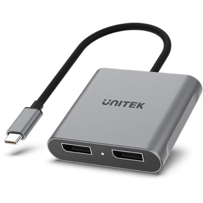 4. Unitek V1404A USB-C auf 2x DP 1.4 8K 60Hz Adapter